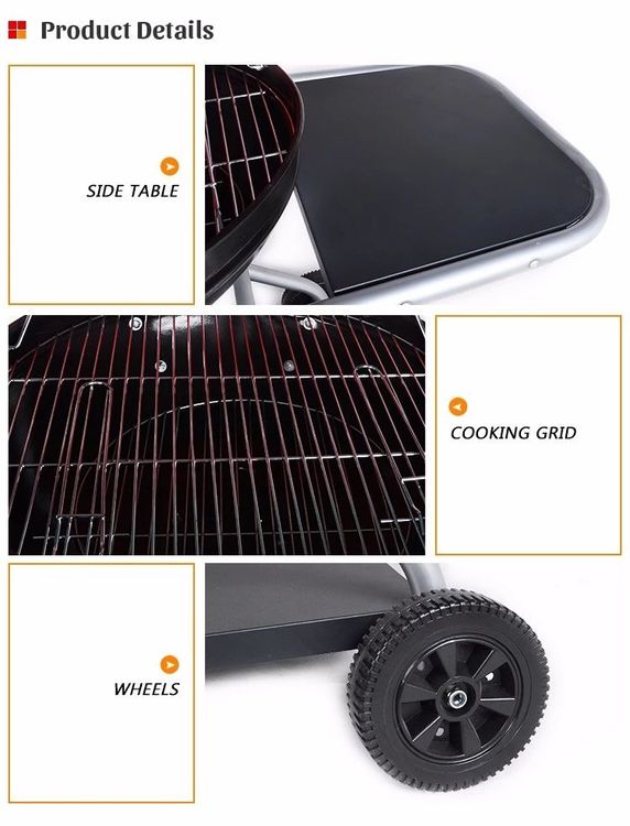 Moran Grills 22" Kettle BBQ - UWI100-01 - Image 4