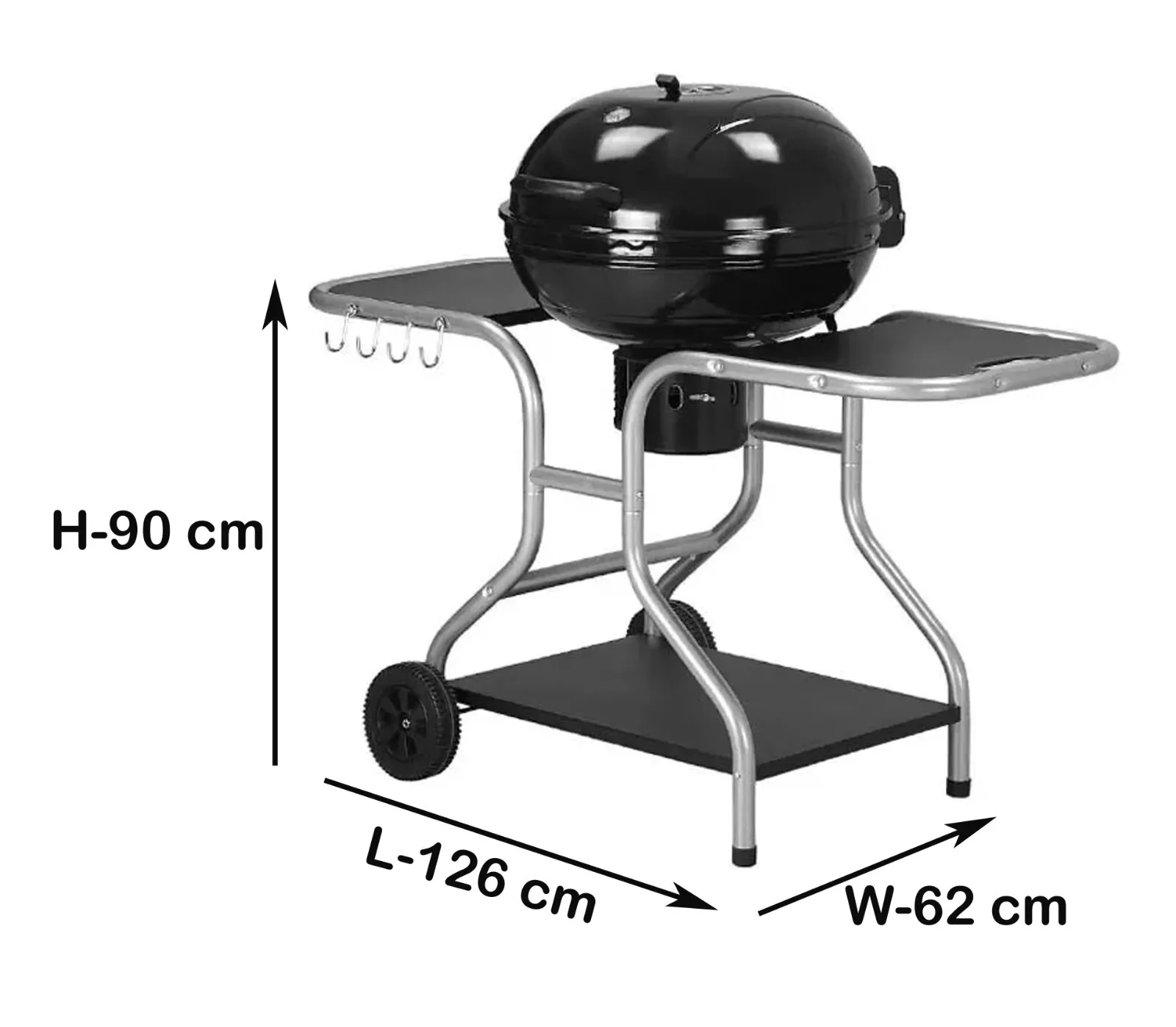 Moran Grills 22" Kettle BBQ - UWI100-01 - Image 6